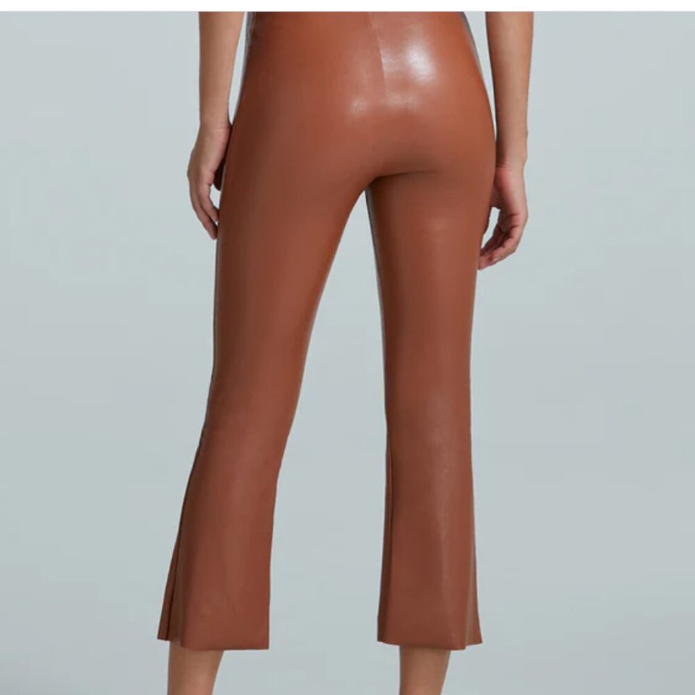 Commando Faux Leather Crop Flare Size Small Cocoa - HOT FOR FALL!